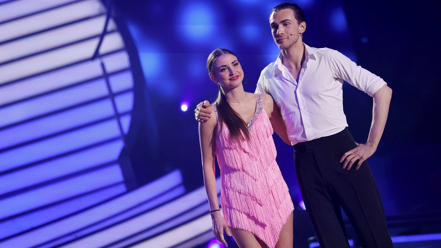 Tänzerin Ekaterina Leonova und Mentalist Timon Krause bei der 16. Staffel der RTL-Tanzshow Let s Dance im MMC Coloneum. Köln, 12.05.2023 NRW Deutschland *** Dancer Ekaterina Leonova and mentalist Timo ...