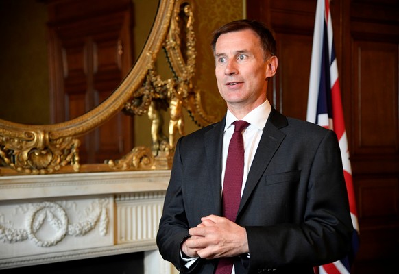 Britain&#039;s Foreign Secretary Jeremy Hunt speaks with Reuters at the Foreign Office in London, Britain May 7, 2019. REUTERS/Toby Melville