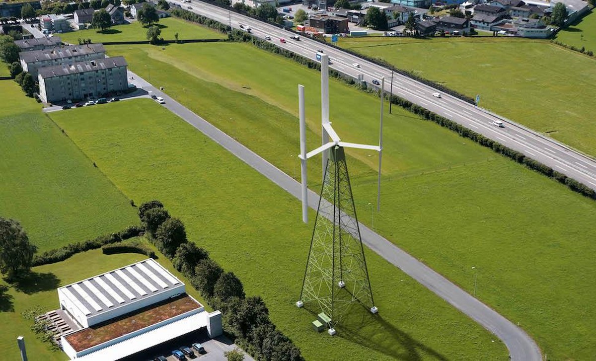 Das Windrad Vertical Sky® A 32 wird in der Landwirtschaft eingesetzt.