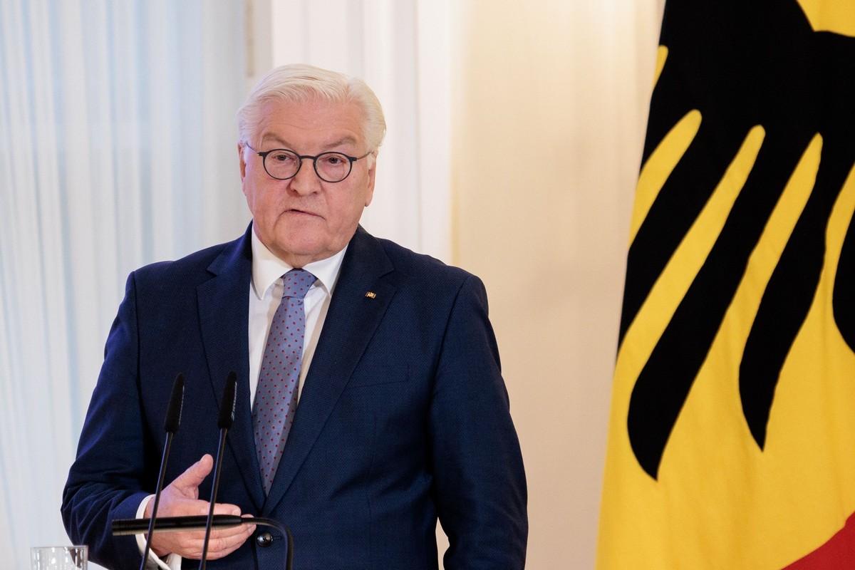 12.11.2024, Berlin: Bundespräsident Frank-Walter Steinmeier spricht bei der Auftaktveranstaltung der «Initiative für einen handlungsfähigen Staat» im Schloss Bellevue. Foto: Carsten Koall/dpa +++ dpa- ...
