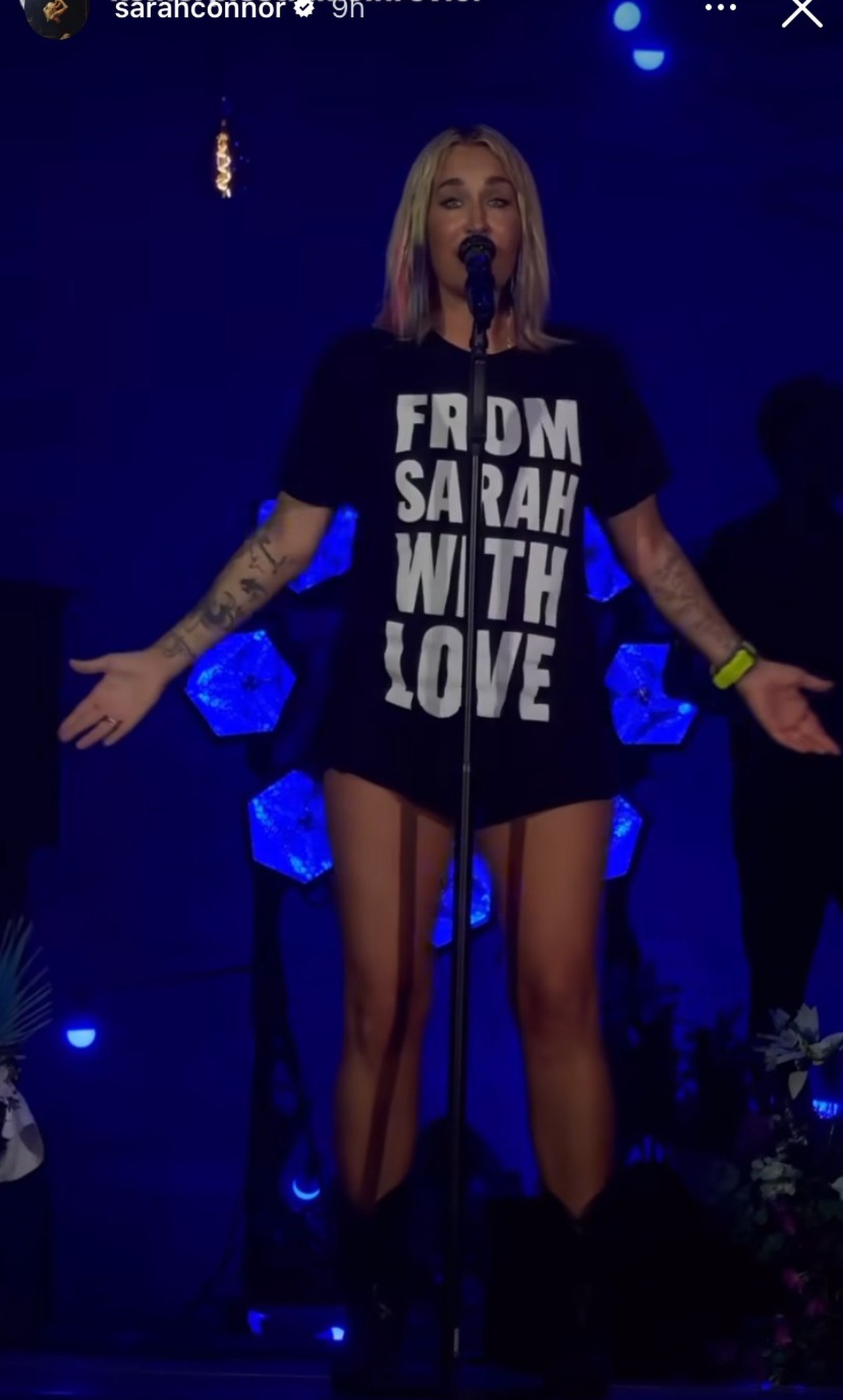 Sarah Connor teilt von Konzert-Gästen Bilder von ihrem Auftritt.