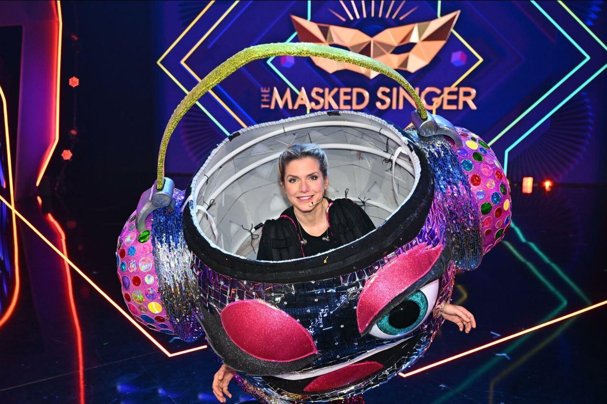 Jeanette Biedermann zeigte das Innere ihres "The Masked Singer"-Kostüms.