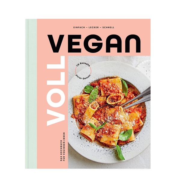 In "Voll vegan – das Kochbuch" werden über 100 vegane Rezepte präsentiert.