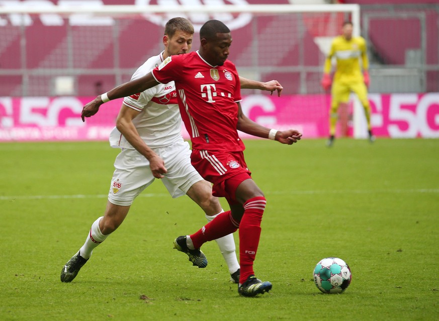 David Alaba (vorne) wird nicht mehr viele Partien im Trikot des FC Bayern absolvieren. 