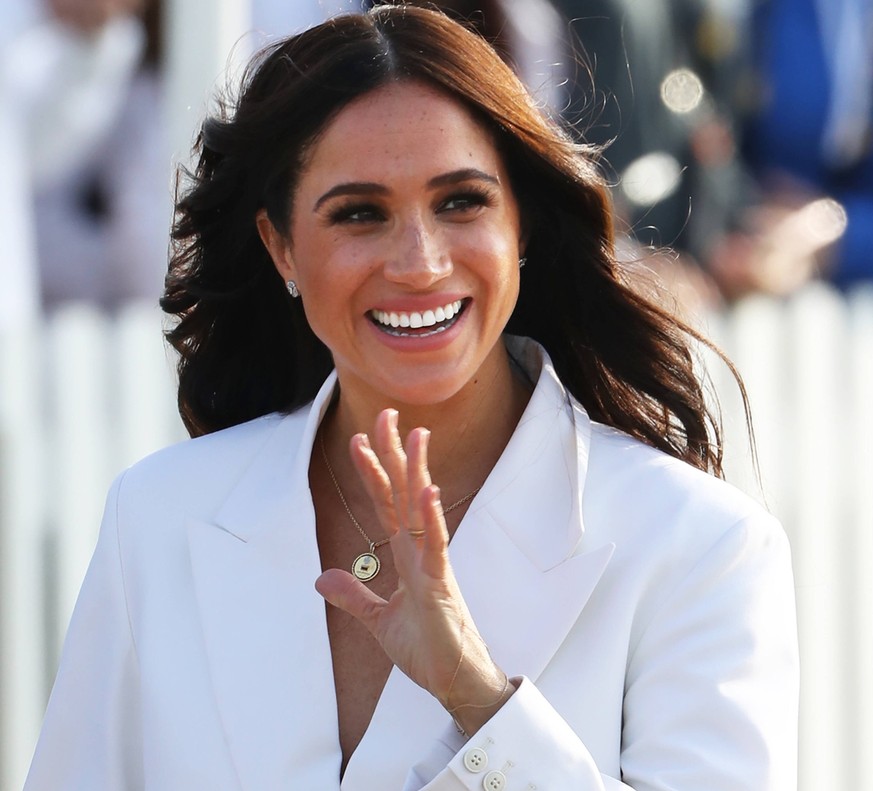 . 15/04/2022. The Hague, Netherlands. Meghan Markle, the Duchess of Sussex, arriving at the Invictus Games in The Hague, Holland. PUBLICATIONxINxGERxSUIxAUTxHUNxONLY xStephenxLockx/xi-Imagesx IIM-2331 ...