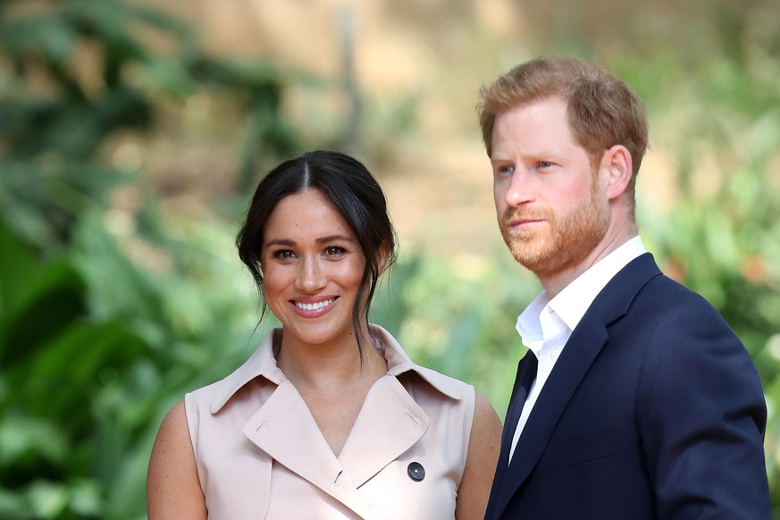 JOHANNESBURG, SOUTH AFRICA - OCTOBER 02: Prince Harry, Duke of Sussex and Meghan, Duchess of Sussex attend a Creative Industries and Business Reception on October 02, 2019 in Johannesburg, South Afric ...