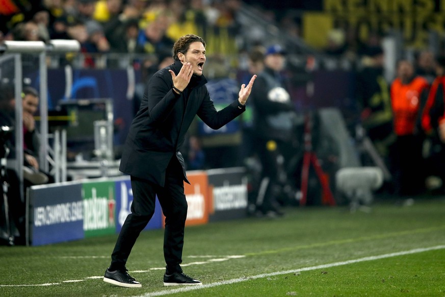 DORTMUND - Borussia Dortmund coach Edin Terzic during the UEFA Champions League Group F match between Borussia Dortmund and Paris Saint-Germain at the Signal Iduna Park on December 13, 2023 in Dortmun ...