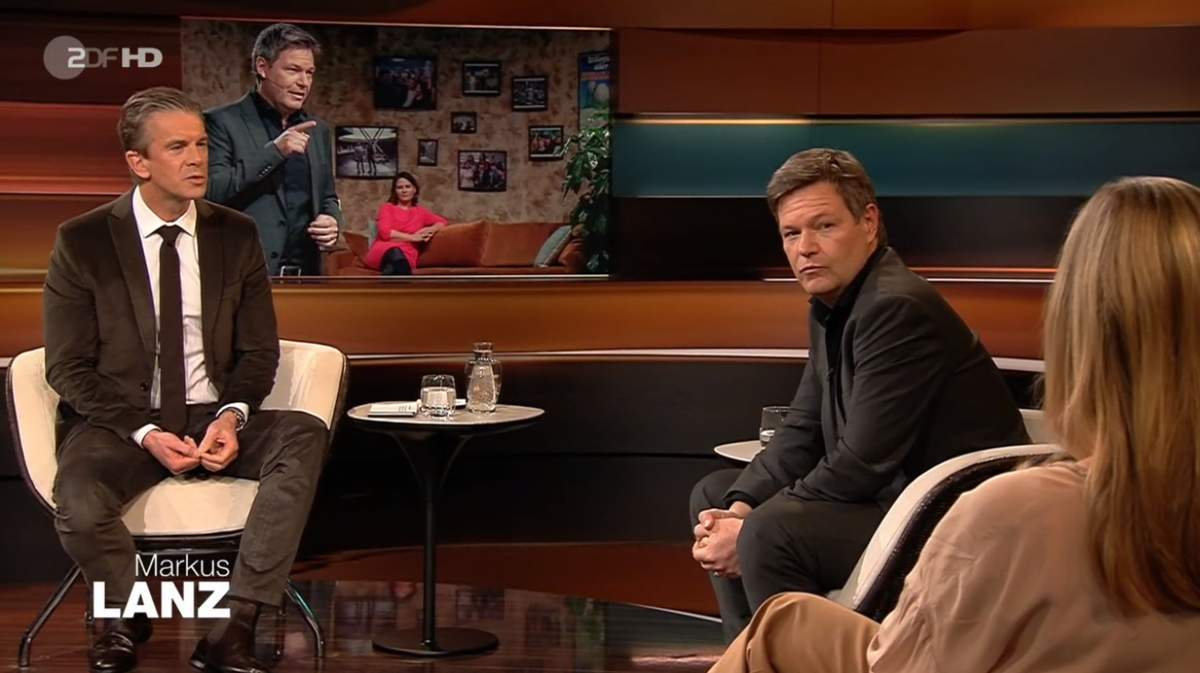 Lanz und Habeck im Gespräch mit Valerie Höhne