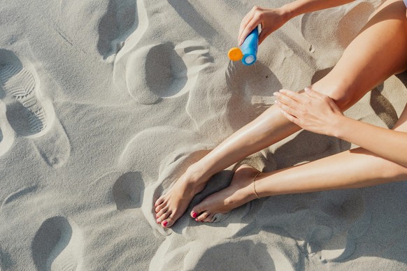 Sunlotion Sonnencreme Sonnenschutz Strand