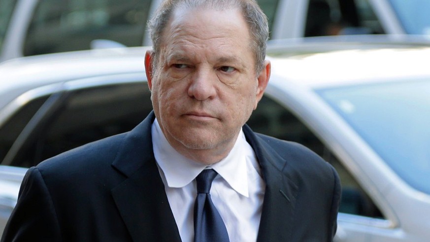 FILe - In this July 9, 2018 file photo, Harvey Weinstein arrives to court in New York. A New York judge cited the long history of the casting couch in Hollywood as he approved for trial the sex traffi ...