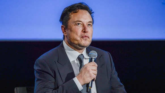 Tesla founder Elon Musk speaks at the ONS (Offshore Northern Seas) fair on sustainable energy in Stavanger, Norway, Monday, Aug. 29, 2022. (Carina Johansen/NTB Scanpix via AP)