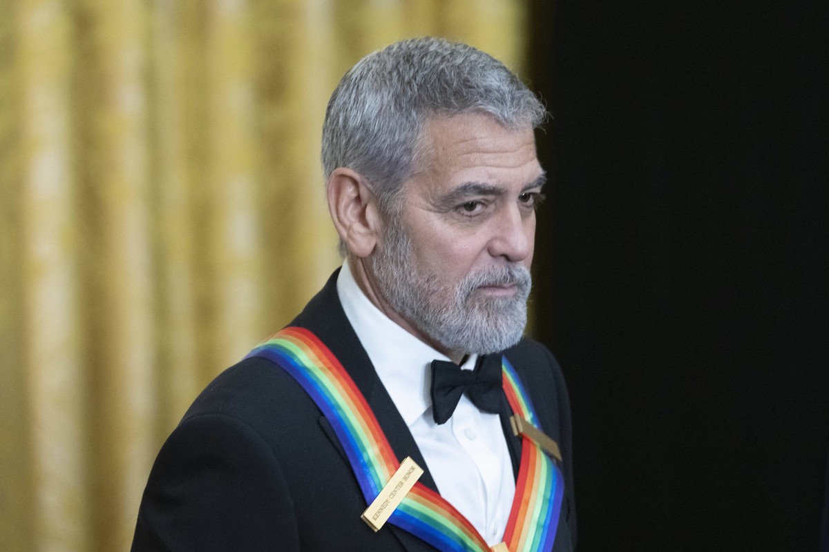 December 4, 2022, Washington, District of Columbia, USA: Kennedy Center Honoree Actor George Clooney arrives for a reception honoring the 45th Annual Kennedy Center Honors hosted by United States Pres ...
