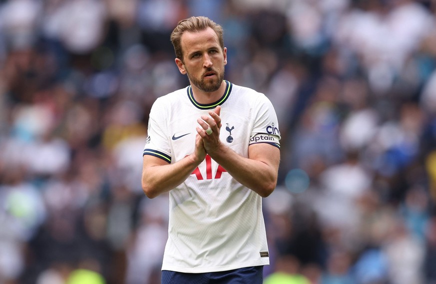 London, England, 20th May 2023. Harry Kane of Tottenham Hotspur during the Premier League match at the Tottenham Hotspur Stadium, London. Picture credit should read: Paul Terry / Sportimage EDITORIAL  ...