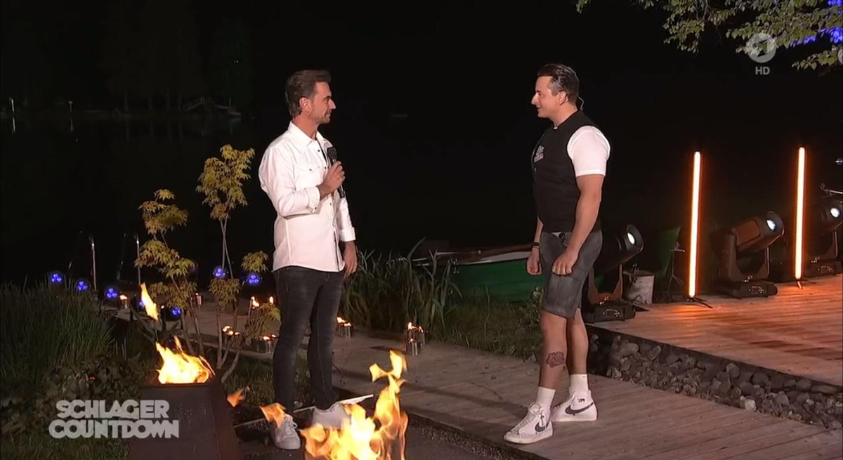 Florian Silbereisen und Andreas Gabalier erinnerten sich an alte Bühnenauftritte zurück.