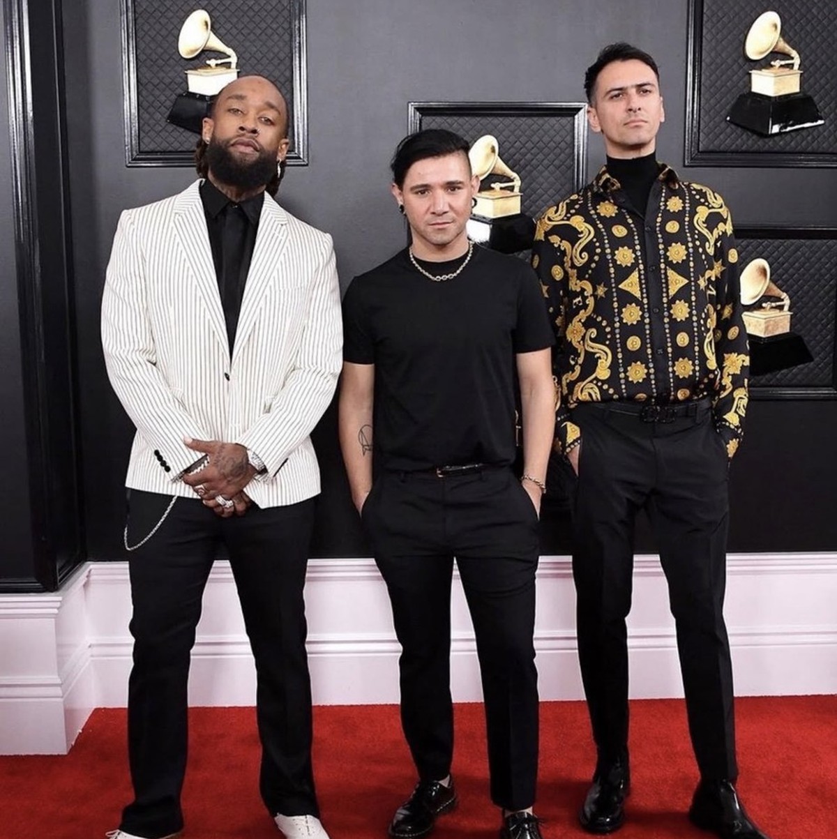 Mit Skrillex und Ty Dolla Sign bei den Grammys. Boys Noize war 2020 nominiert.