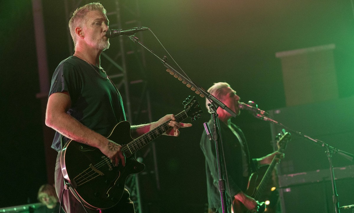 Queens of the Stone Age live in Rome, Italy - 04 Jul 2024 Josh Homme of Queens of the Stone Age performs live on stage at the Auditorium Parco della Musica in Rome. Rome Italy Copyright: xStefanoxCost ...