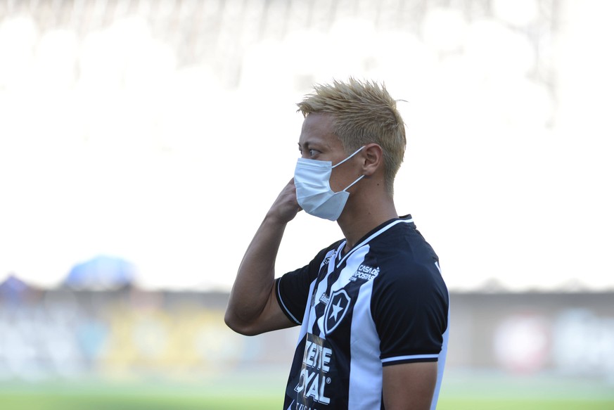 Botafogo x Bangu RIO DE JANEIRO, RJ - 15.03.2020: BOTAFOGO X BANGU - Honda with mask during Botafogo x Bangu held at the Nilton Santos Stadium, for the 3rd round of the Rio de Janeiro Championship - T ...