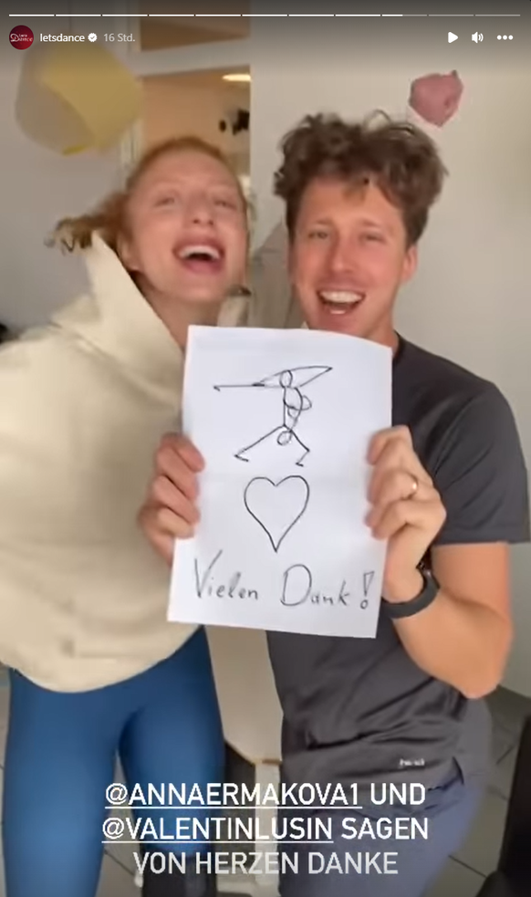 Anna und Valentin bedanken sich bei ihren Fans.