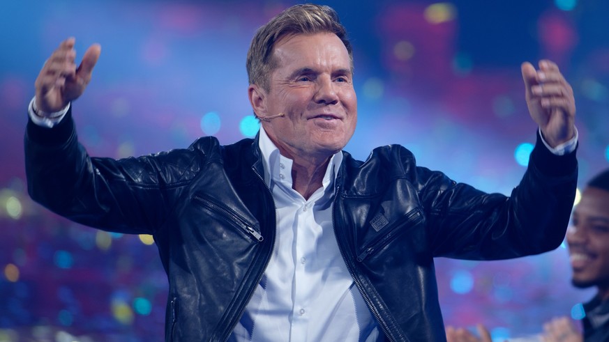 01.04.2023, Nordrhein-Westfalen, Köln: Juror Dieter Bohlen spricht bei der erstn Live-Sendung der Castingshow «Deutschland sucht den Superstar 20». Die RTL-Castingshow «Deutschland sucht den Superstar ...