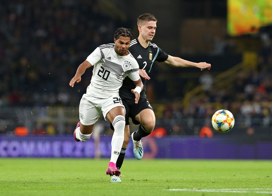 Serge Gnabry ist in beeindruckender Form, war an beiden Toren gegen Argentinien beteiligt.