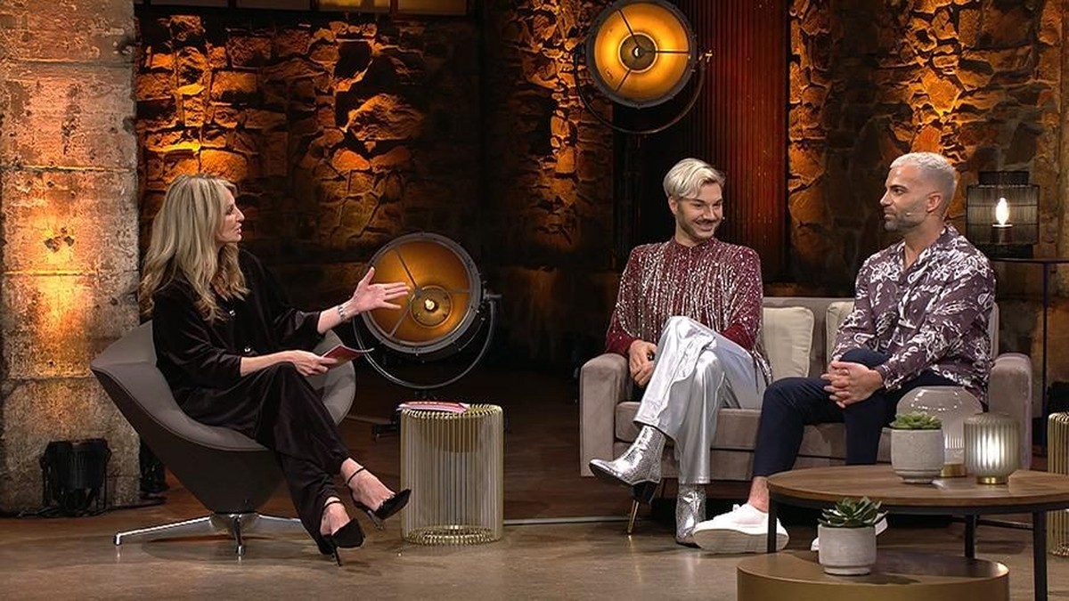 V.l.: Frauke Ludowig, Sam und Rafi beim Wiedersehen