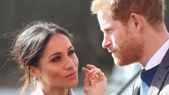 LISBURN, NORTHERN IRELAND - MARCH 23: Prince Harry and Meghan Markle visit the Eikon Centre and attend an event to mark the second year of the youth-led peace-building initiative &#039;Amazing the Spa ...