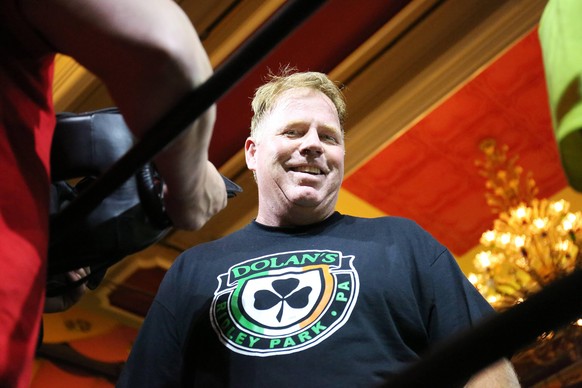 ATLANTIC CITY, NJ : JUNE 8- Half brother of Meghan Markle, Thomas The Duke Markle Jr,won his celebrity boxing match against Tim Kudgis, Saturday night at the Showboat Casino in Atlantic City, NJ afte ...