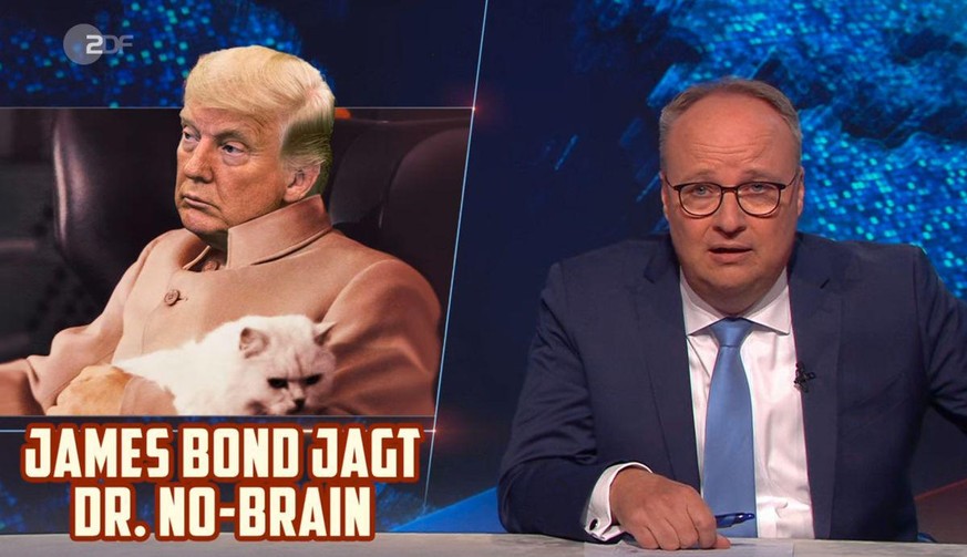 Dümmer als der dümmste Bond-Bösewicht? Oliver Welke kritisierte in der "Heute Show" (ZDF) US-Präsident Donald Trump.