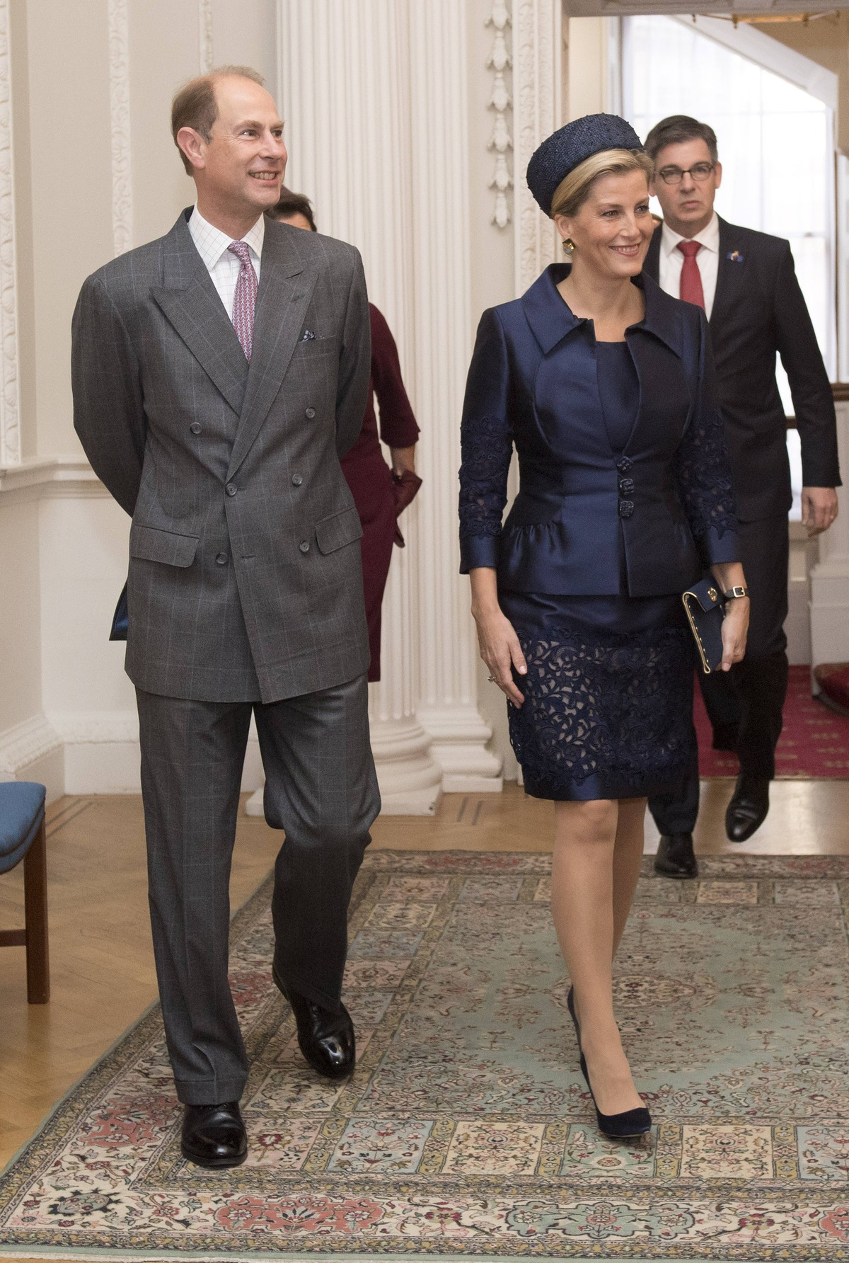 . 24/10/2018. London, United Kingdom. Pictured are Prince Edward and Sophie, The Countess of Wessex. The Lord Mayor of The City of London, Charles Bowman hosts His Majesty King Willem-Alexander of the ...