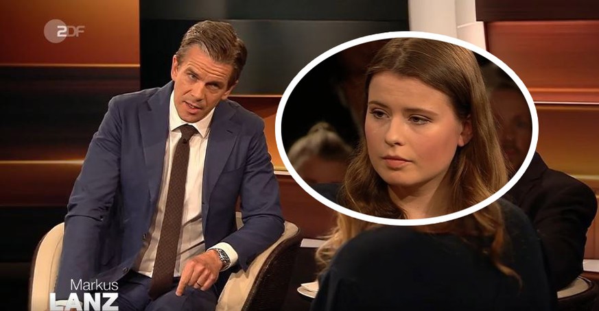 Zwischen Markus Lanz und Luisa Neubaucher krachte es am Dienstagabend im ZDF heftig.