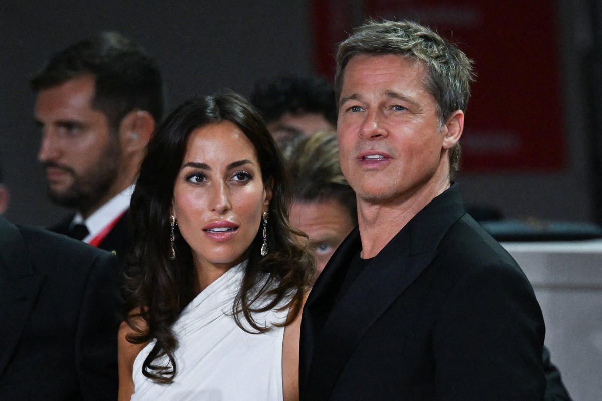 81st Mostra - Wolfs Screening Ines de Ramon and Brad Pitt attending the Wolfs Premiere as part of the 81st Venice International Film Festival, in Venice, Italy on September 01, 2024. Photo by Aurore M ...