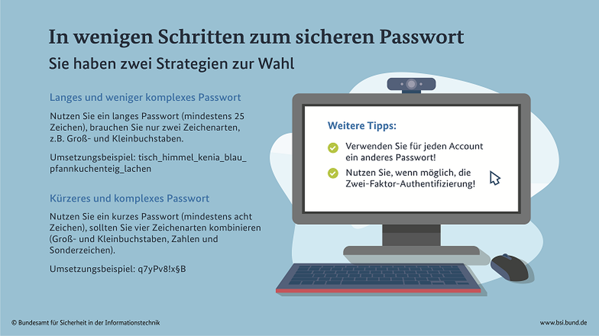 So erstellst du dir ein sicheres Passwort.