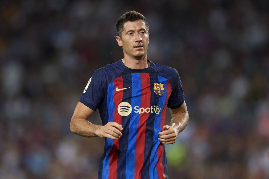 FC Barcelona, Barca v Rayo Vallecano - LaLiga Santander Robert Lewandowski centre-forward of Barcelona and Poland during the La Liga Santander match between FC Barcelona and Rayo Vallecano at Spotify  ...