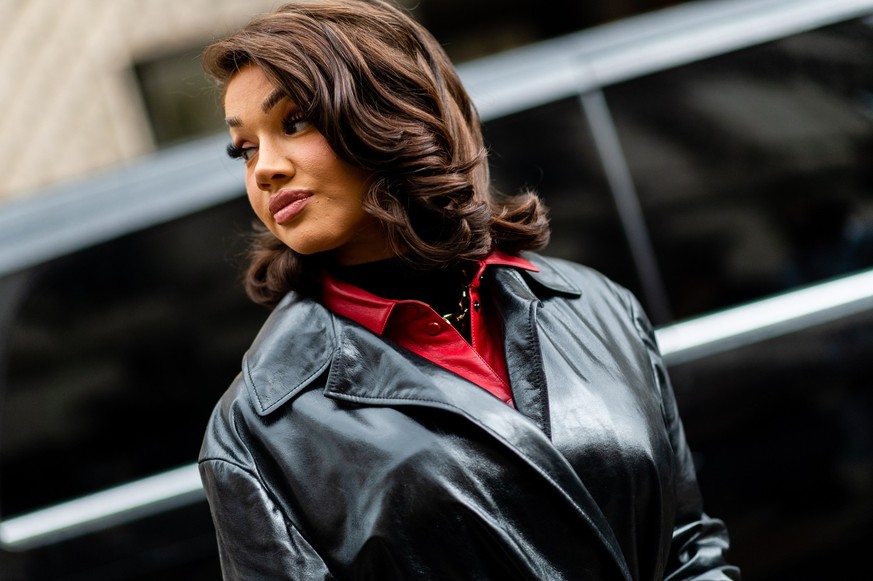 MILAN, ITALY - SEPTEMBER 25: Shirin David attends Boss fashion show during the Milan Women&#039;s Fashion Week on September 25, 2020 in Milan, Italy. (Photo by Marco Mantovani/GC Images)