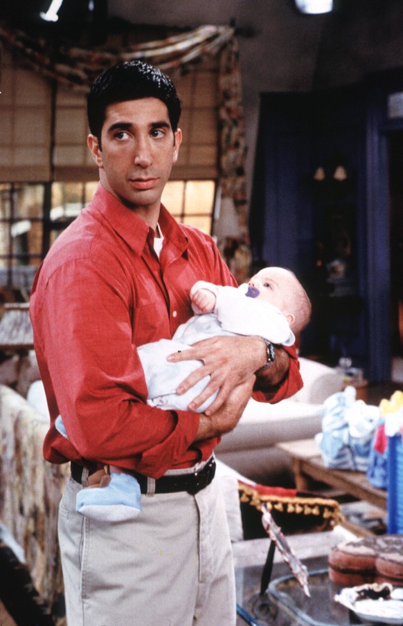 So sah David Schwimmer als Ross Geller in der Serie aus.