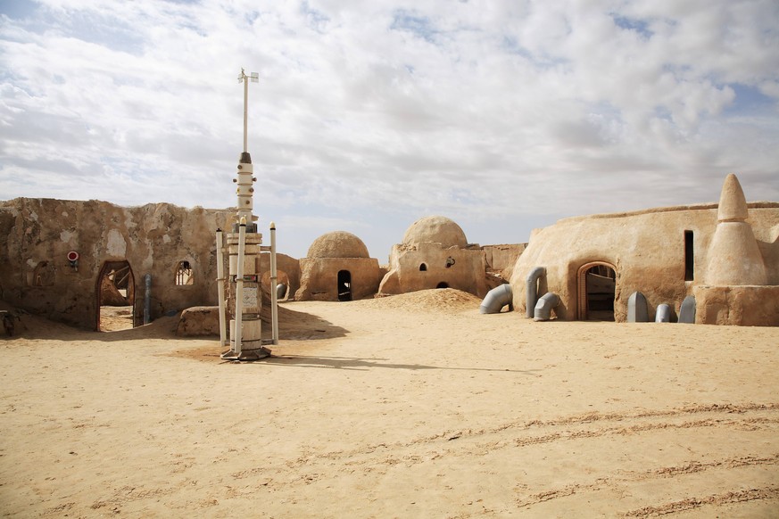 Famous movie set of Star Wars movies in Sahara Desert near Tozeur Tunisia Africa McPBBA McPBBA