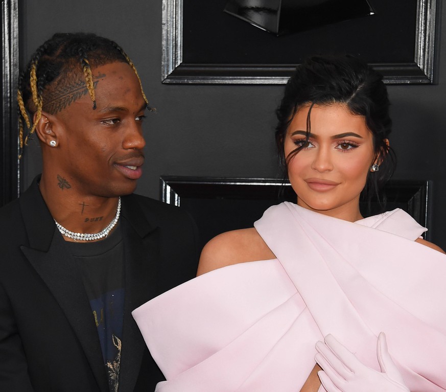 Kylie Jenner and Travis Scott arriving at the 61st Annual GRAMMY Awards in Los Angeles, California - Feb 10, 2019 - GRAMMY Awards 2019, Los Angeles California United States Staples Center PUBLICATIONx ...