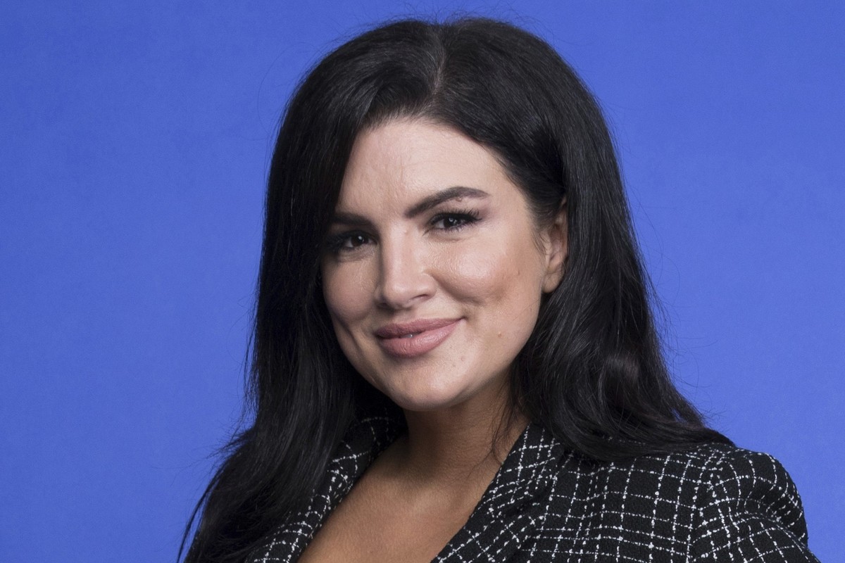 FILE - This Oct. 19, 2019, file photo shows Gina Carano at the Disney Plus launch event promoting &quot;The Mandalorian&quot; at the London West Hollywood hotel in West Hollywood, Calif. Carano on Tue ...