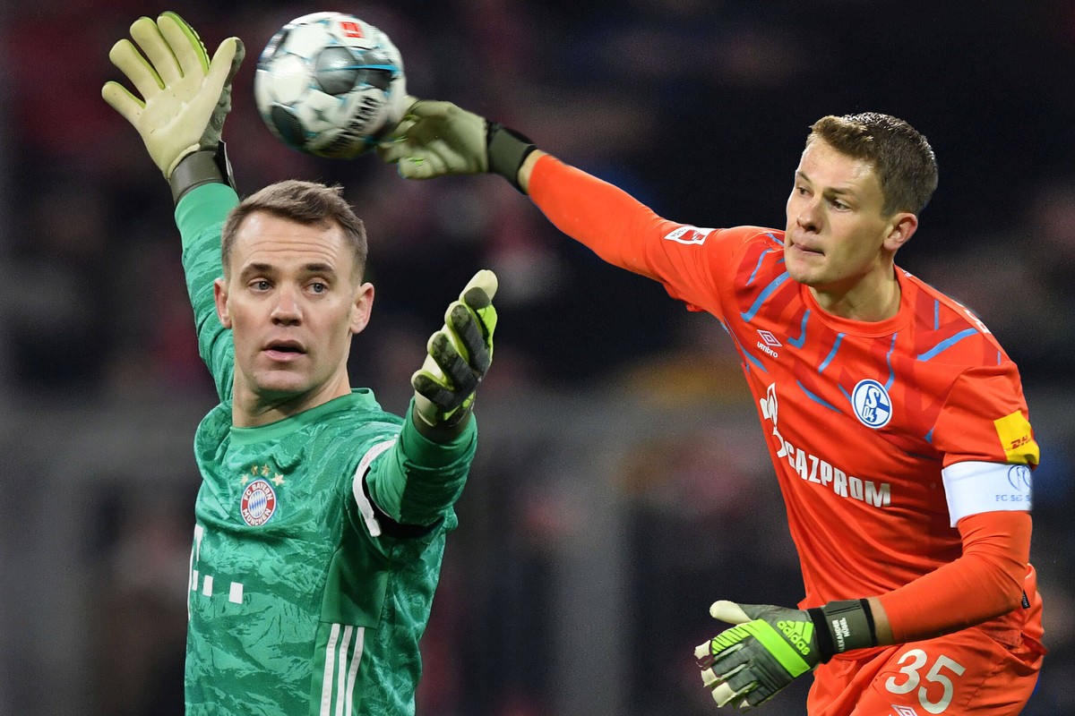 FOTOMONTAGE: Bericht: Wegen Nuebel Neuer will angeblich nicht auf Spiele verzichten Torwart Alexander NUEBEL wird den FC Schalke 04 zum Saisonende verlassen-Medienberichten zufolge soll er im Sommer z ...