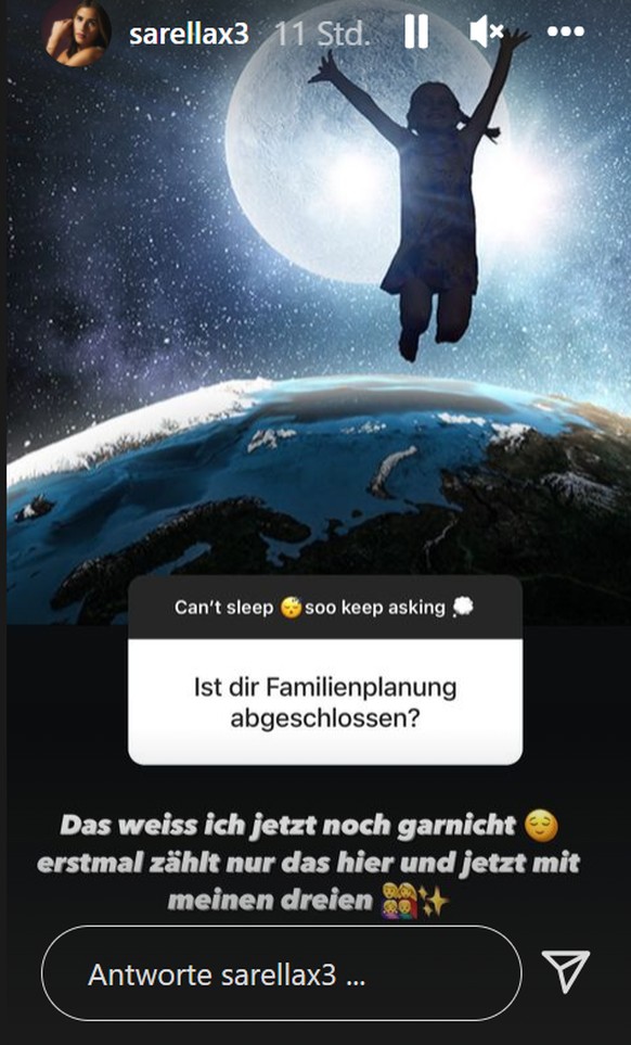 Sarah Engels beantwortet Fragen zu ihrer Familienplanung.