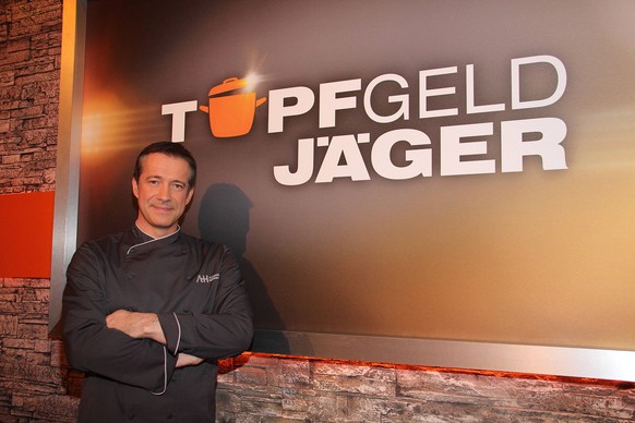 Beliebter TV-Juror und Gastgeber: Alexander Herrmann am ZDF-Set von "Topfgeldjäger".