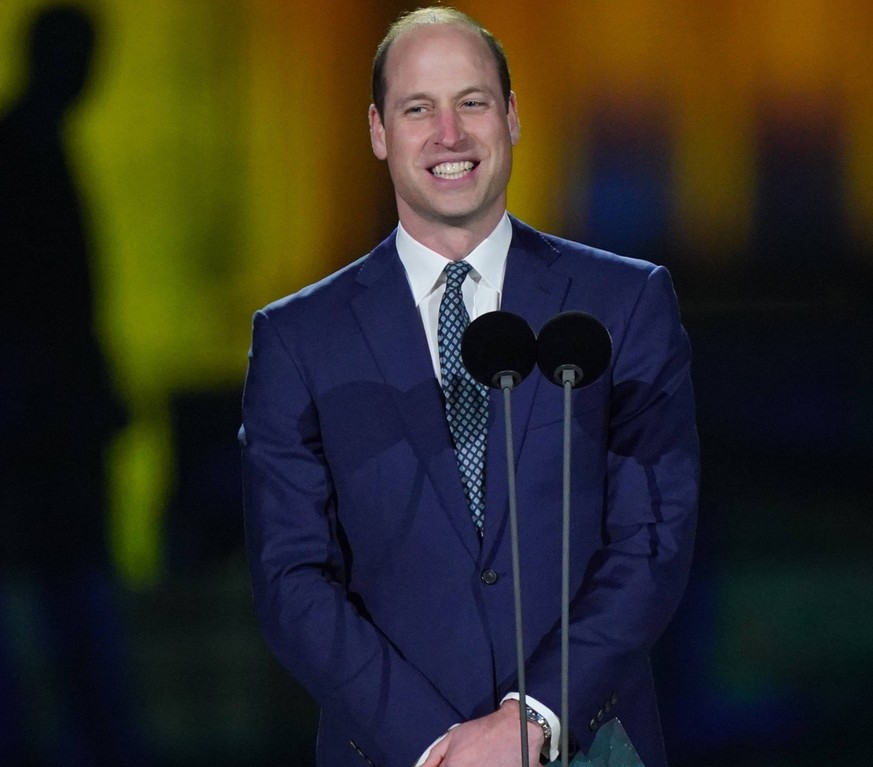 . 07/05/2023. Windsor, United Kingdom. Prince William, the Prince of Wales speaking at the Coronation Concert held in the grounds of Windsor Castle, United Kingdom. PUBLICATIONxINxGERxSUIxAUTxHUNxONLY ...