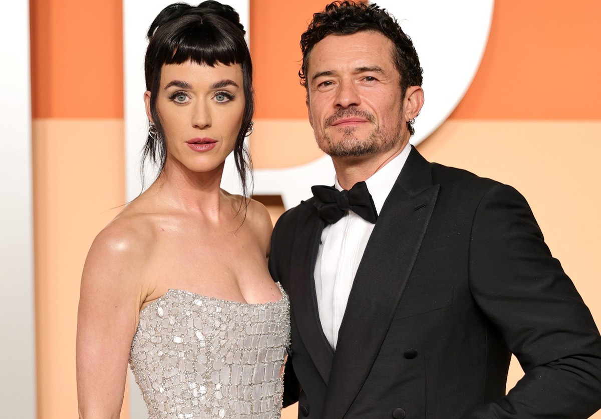 BEVERLY HILLS, CALIFORNIA - MARCH 02: (L-R) Katy Perry and Orlando Bloom attend the 2025 Vanity Fair Oscar Party Hosted By Radhika Jones at Wallis Annenberg Center for the Performing Arts on March 02, ...