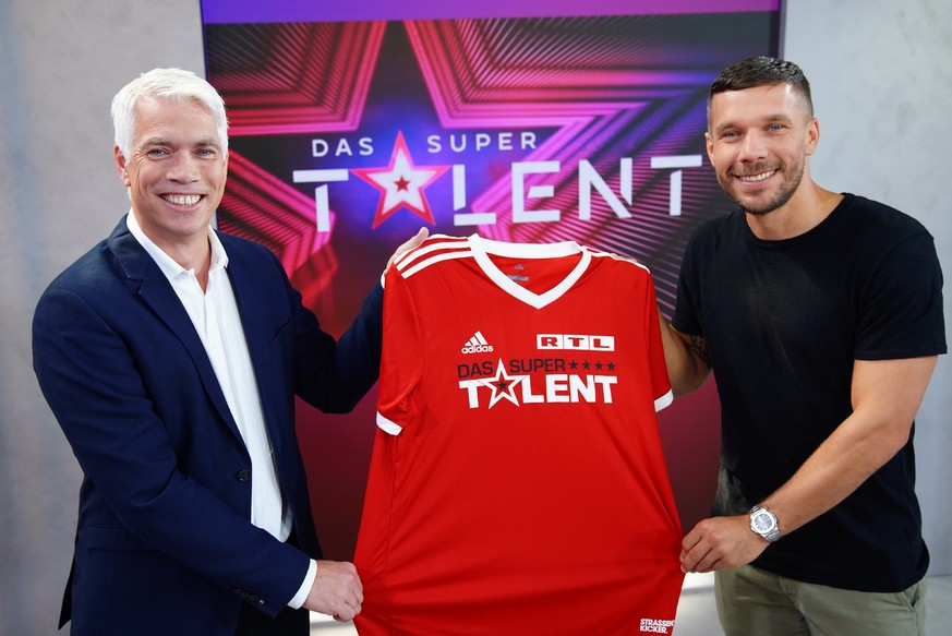 Lukas Podolski (r.) wird Juror bei &quot;Das Supertalent&quot;. Henning Tewes, Gesch