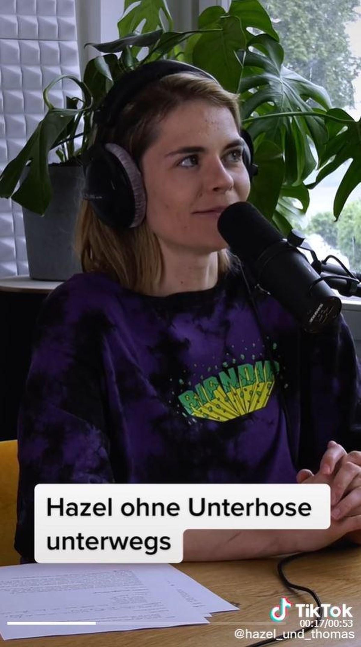 Hazel Brugger schilderte ihre Erfahrungen mit einem Unten-ohne-Experiment.