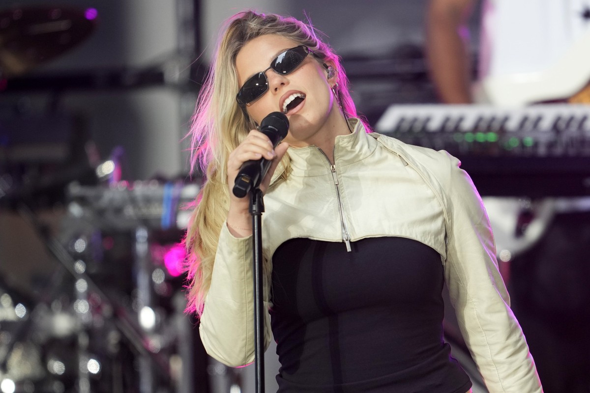 Reneé Rapp performs on NBC&#039;s Today show at Rockefeller Plaza on Friday, June 27, 2025, in New York. (Photo by Charles Sykes/Invision/AP)