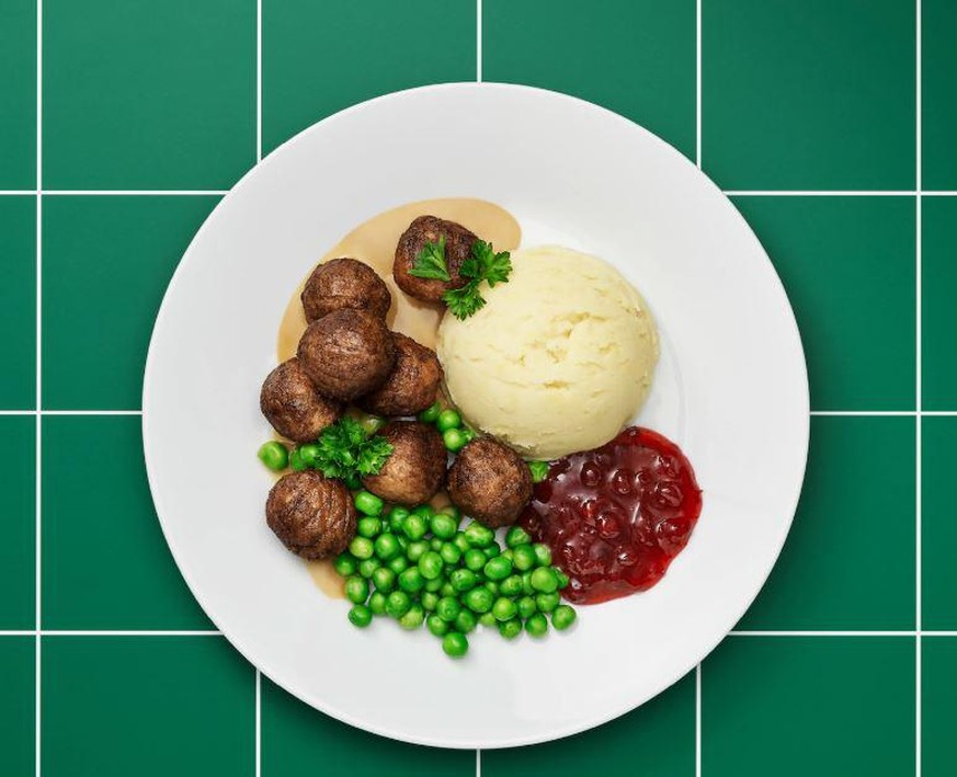 Pflanzen neben Pflanzen auf dem Teller lecker für Vegetarier bei Ikea