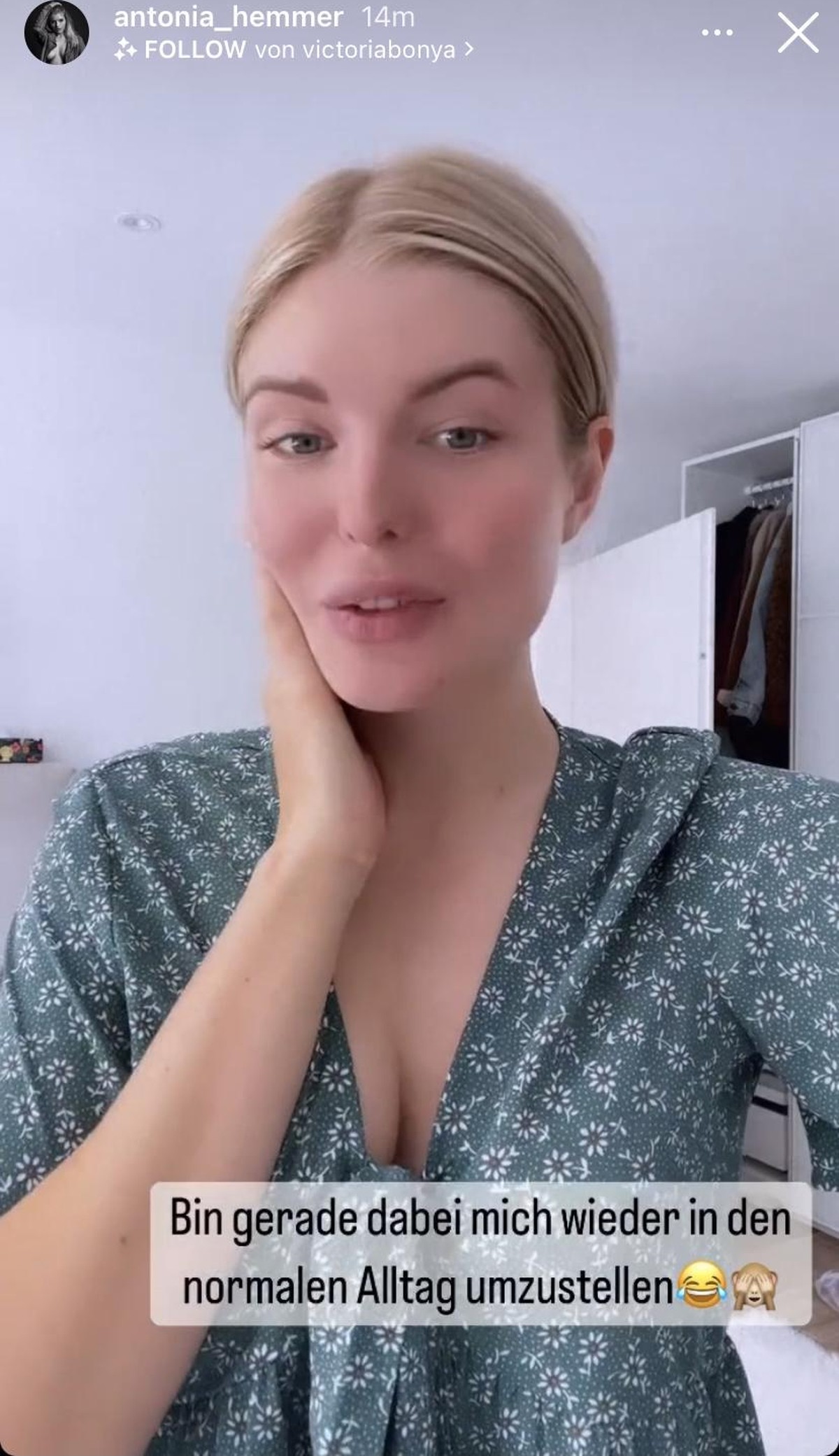 Antonia muss sich erstmal wieder umgewöhnen.