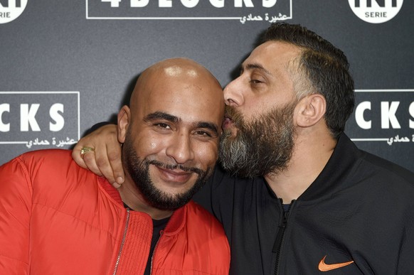 Veysel Gelin und Kida Khodr Ramadan bei der Premiere der TNT Serie 4 Blocks - Staffel 2 im Kino International. Berlin, 04.10.2018 *** Veysel Gelin and Kida Khodr Ramadan at the premiere of the TNT ser ...