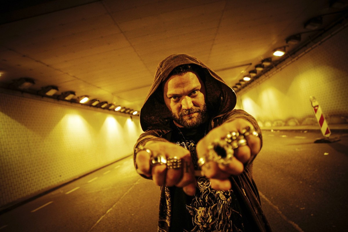 Bam Margera bei einem Photoshooting in der Unterf